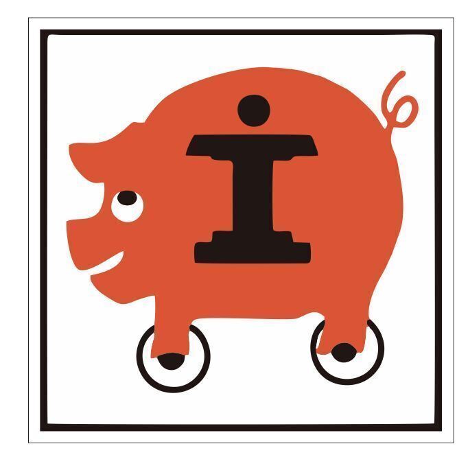 Illinois Central Railroad Railway Train Sticker Decal R6995