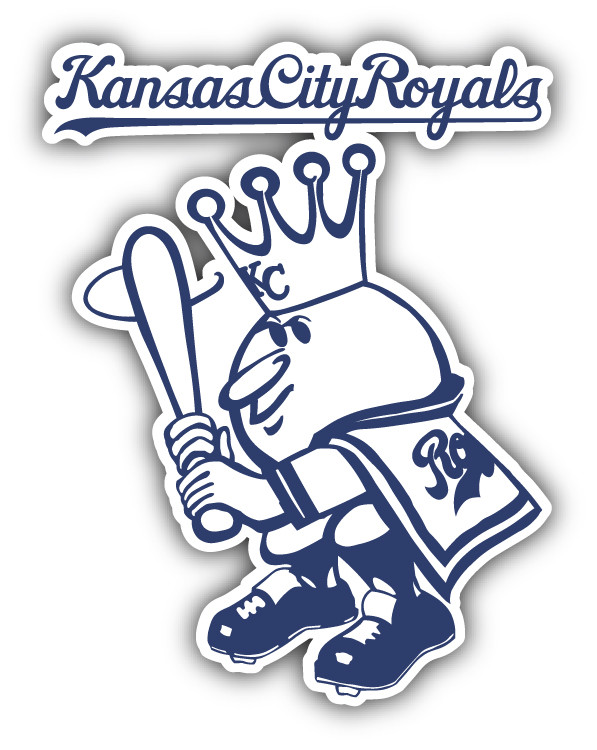 Kansas City Royals MLB Baseball King Car Bumper Sticker – 3”, 5” or 6”