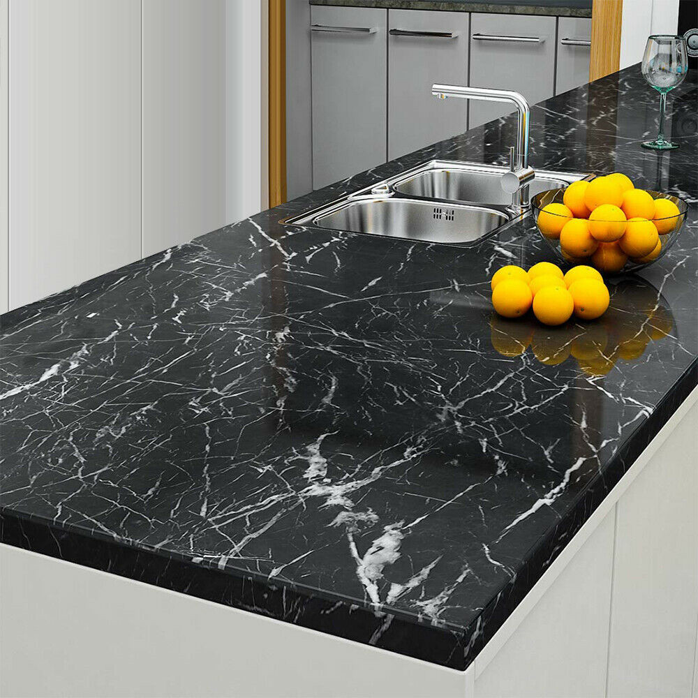 Marble Contact Paper Self Adhesive Peel & Stick Wallpaper PVC Kitchen Viny Film