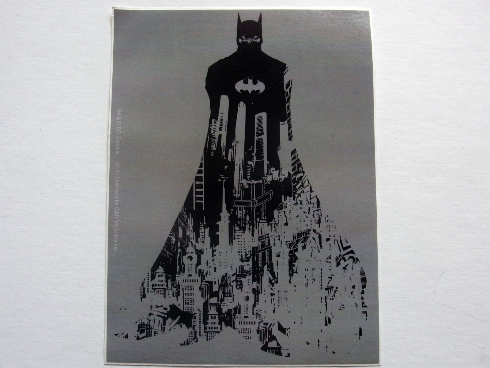 Batman Behind Gotham Sticker – DC Comics, C&D Visionary – 3.75″ x 5″