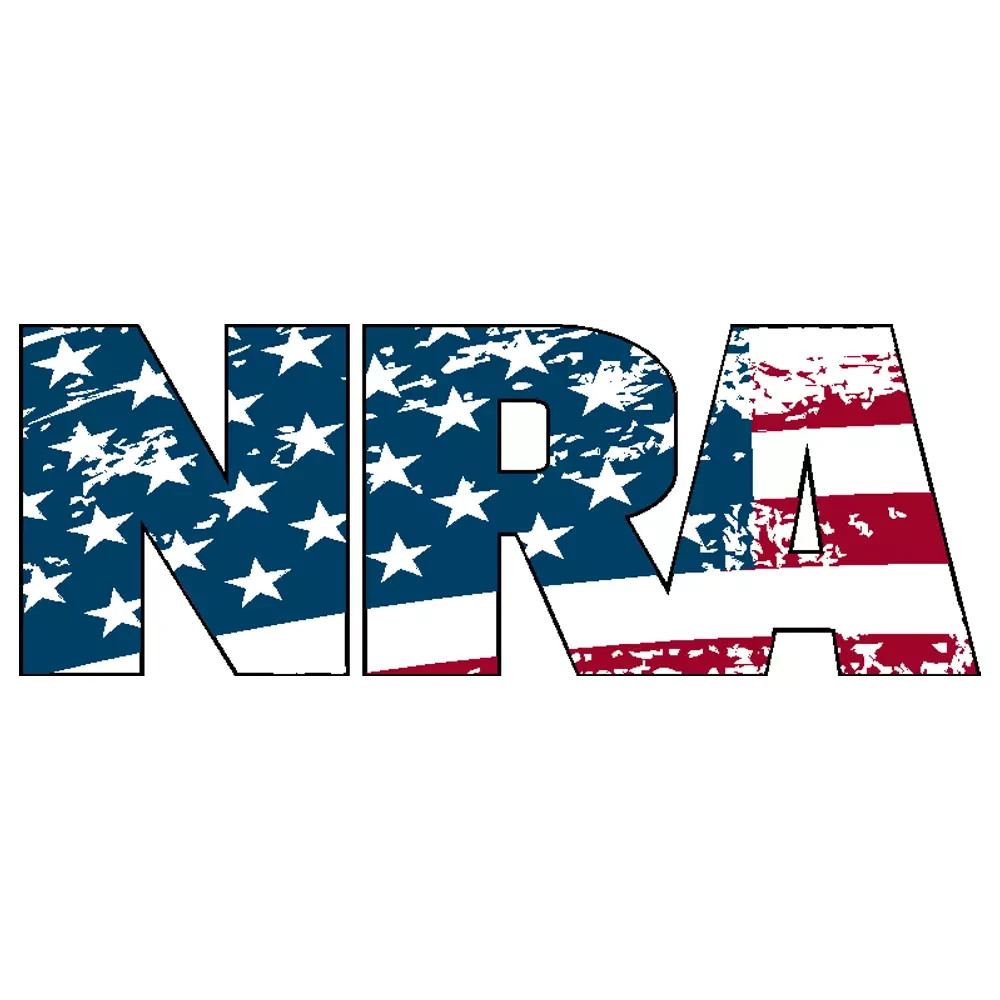 NRA NATIONAL RIFLE ASSOCIATION GUN RIGHTS 2nd AMENDMENT AMERICAN FLAG STICKER US