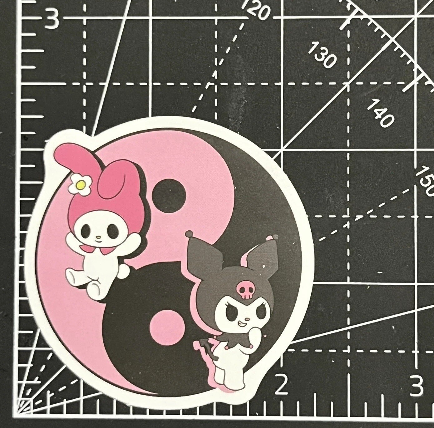 Kuromi + My Melody Yin Yang – Vinyl Decal Sticker Bomb Sanrio Friends KAWAII