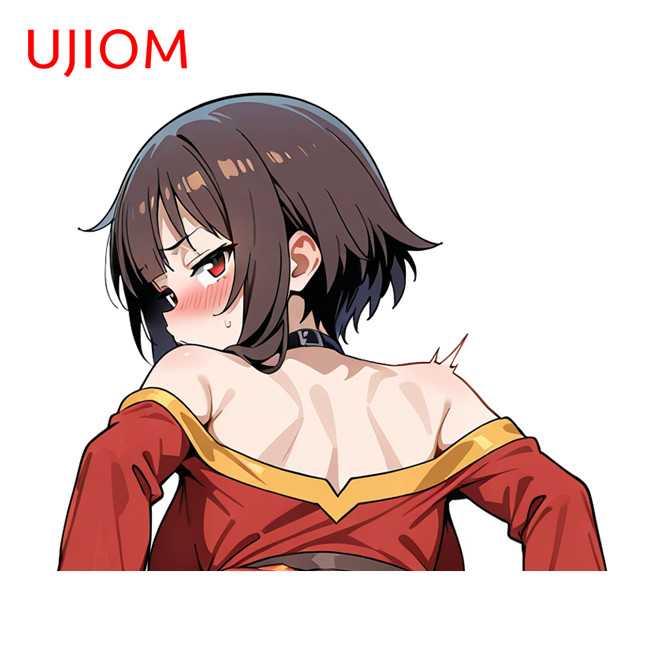 EARLFAMILY 5.1″ Megumin Anime Car Sticker Hood Rearview Mirror Trunk Decals
