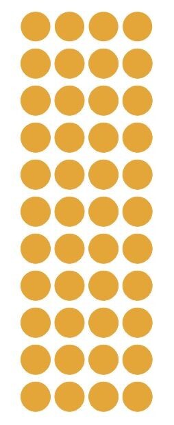 3/4″ Golden Yellow Round Label Dots Stickers Color Coding Inventory 3/4 Inch Dot