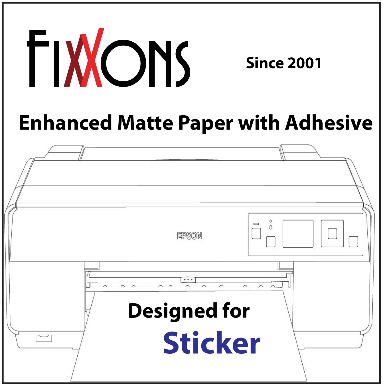 Ultra Premium Enhanced Matte Paper with Adhesive 8.5″ x 11″ 50 Sheets