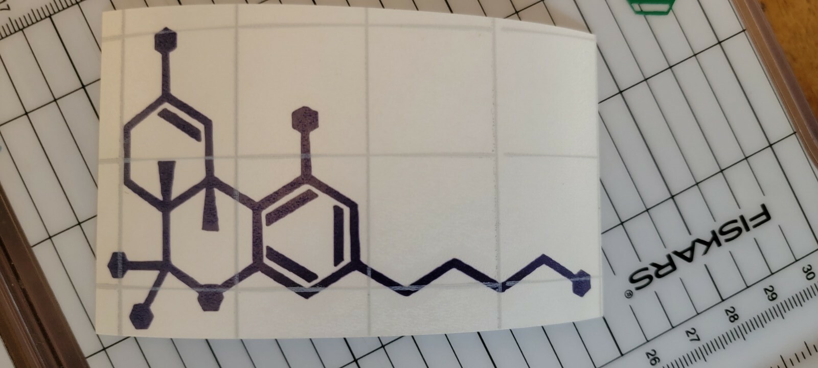 THC Molecule weed Cannabis Vinyl Decal Sticker 420 Marijuana pot 2.5