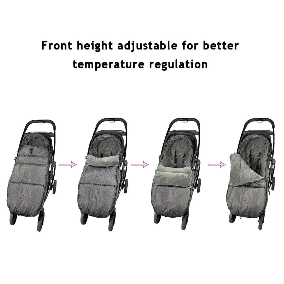 Toddler Stroller Footmuff Cosy Toe Buggy Pushchair Sleeping Bag, Easy Open & Rem