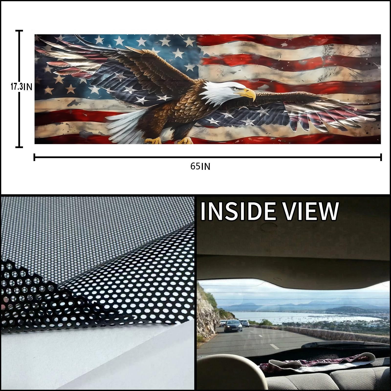Rear Window Decals for Trucks – 65×17.3 in Back Window Decals Fit Most Pickup…