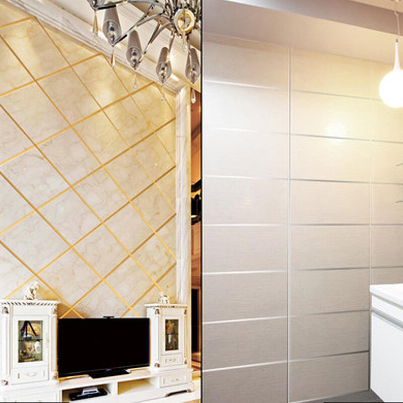 Ceramic Tile Gap gold Tape Mildewproof Sealing Seam Strip Wall Floor Sticker NEW