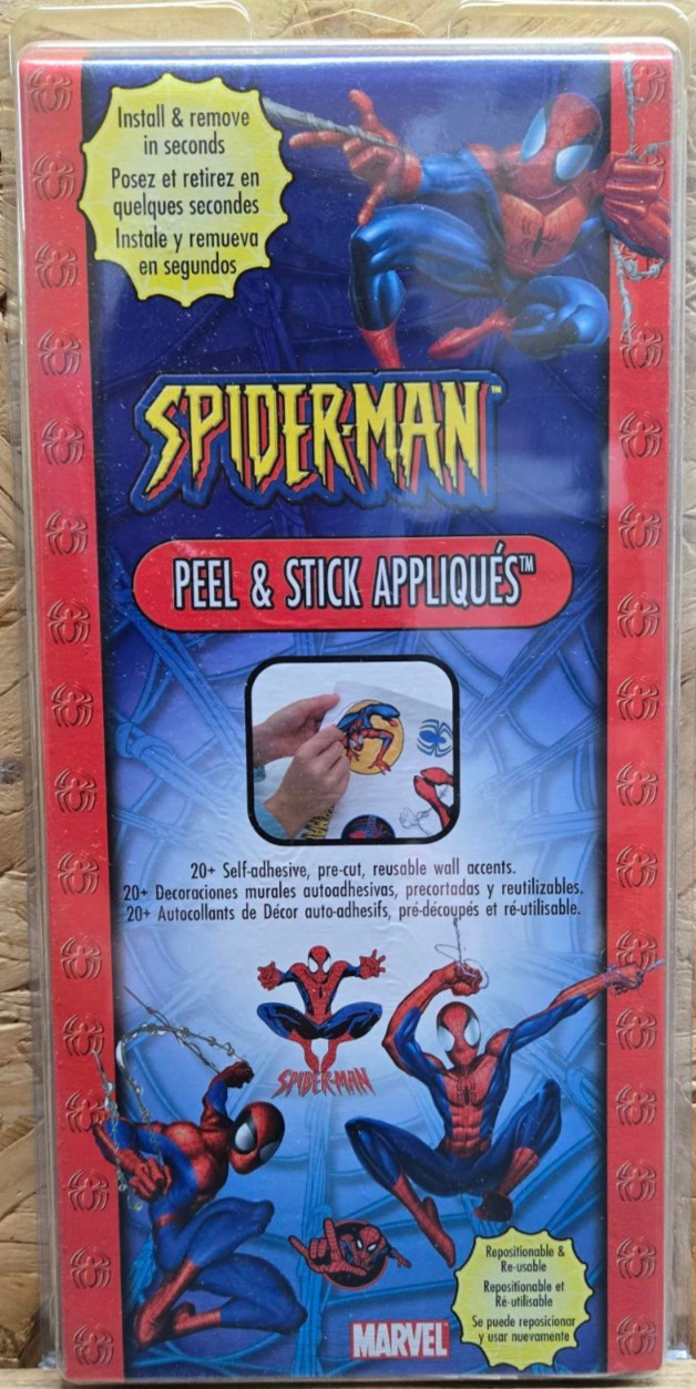 Marvel’s Spiderman Peel & Stick Wall Decal Sticker Appliques WT1061SCS Removable