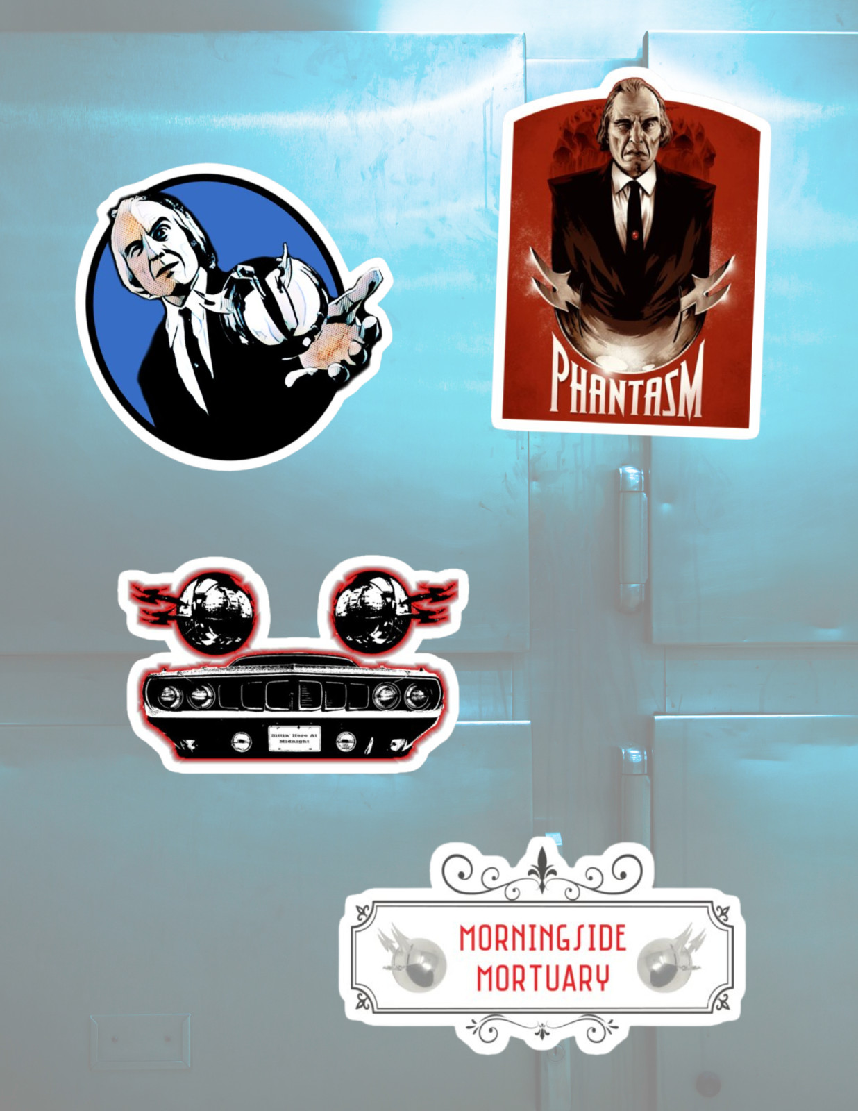 Phantasm Horror Movie 4pc Stickers Pack