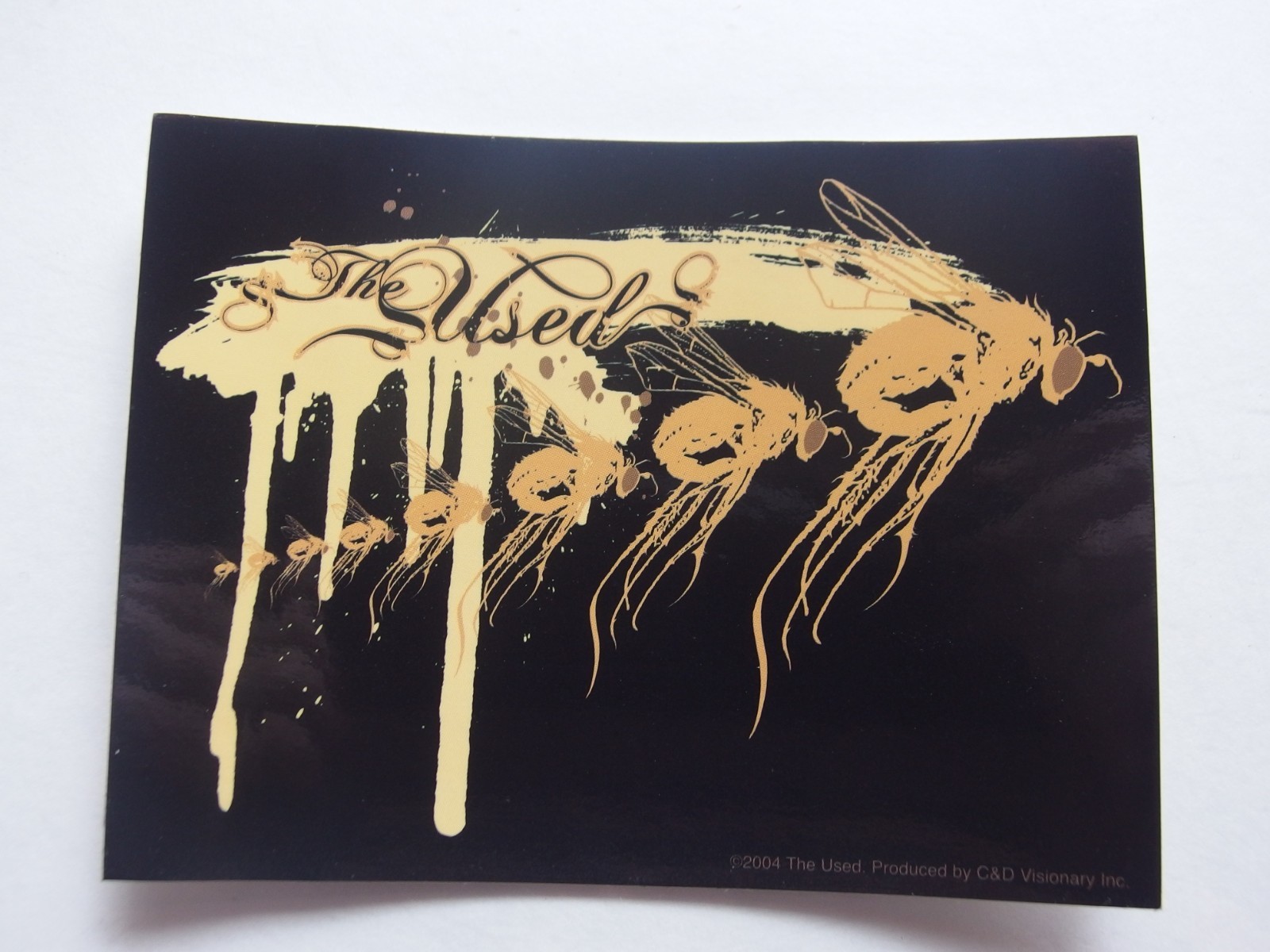 The Used Sticker Flies Design C&D Visionary 2004 Licensed 5×3.75″ Emo Rock Decal