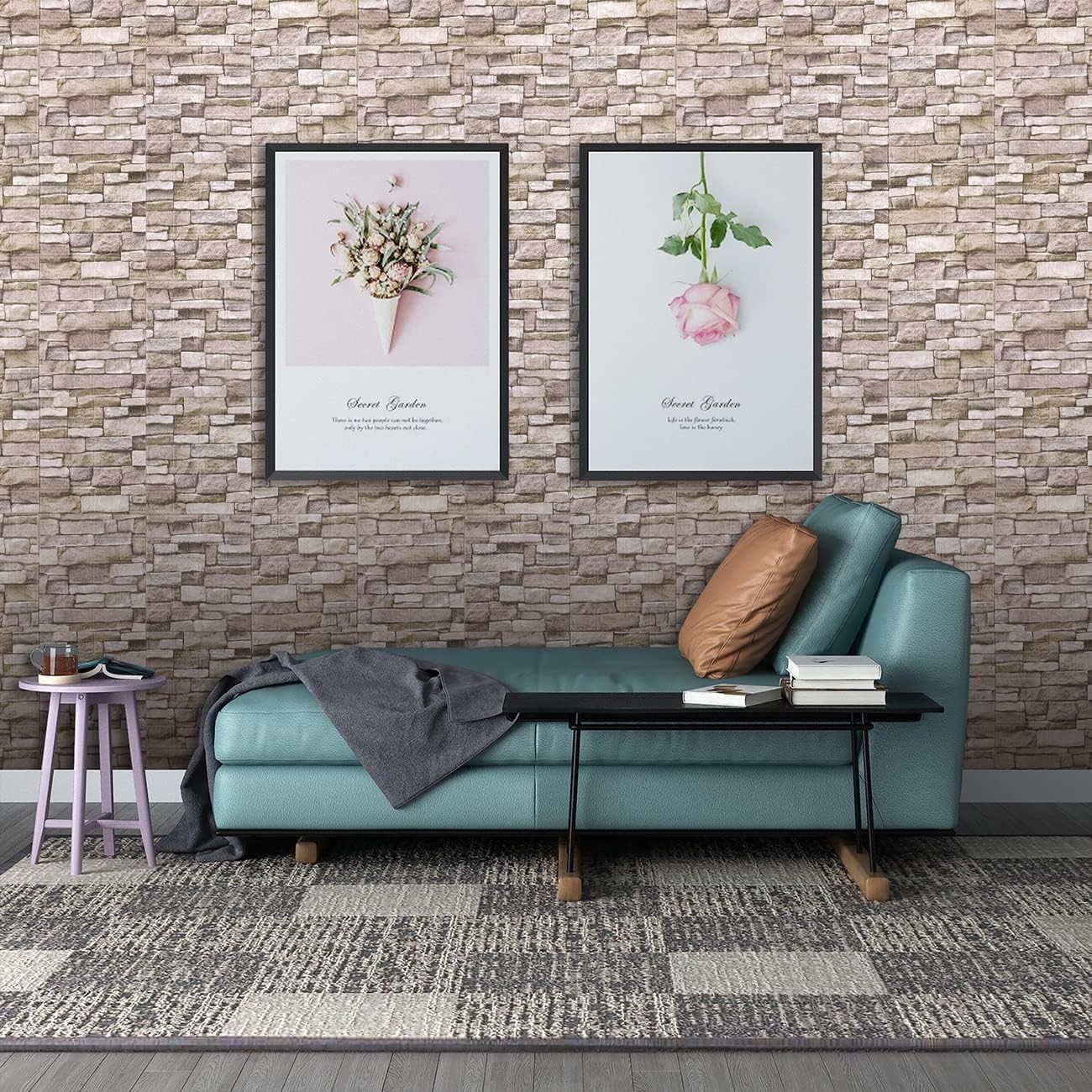 10PCS Waterproof 3D Foam Wall Panels in Rock Color – Style & Safety Combined