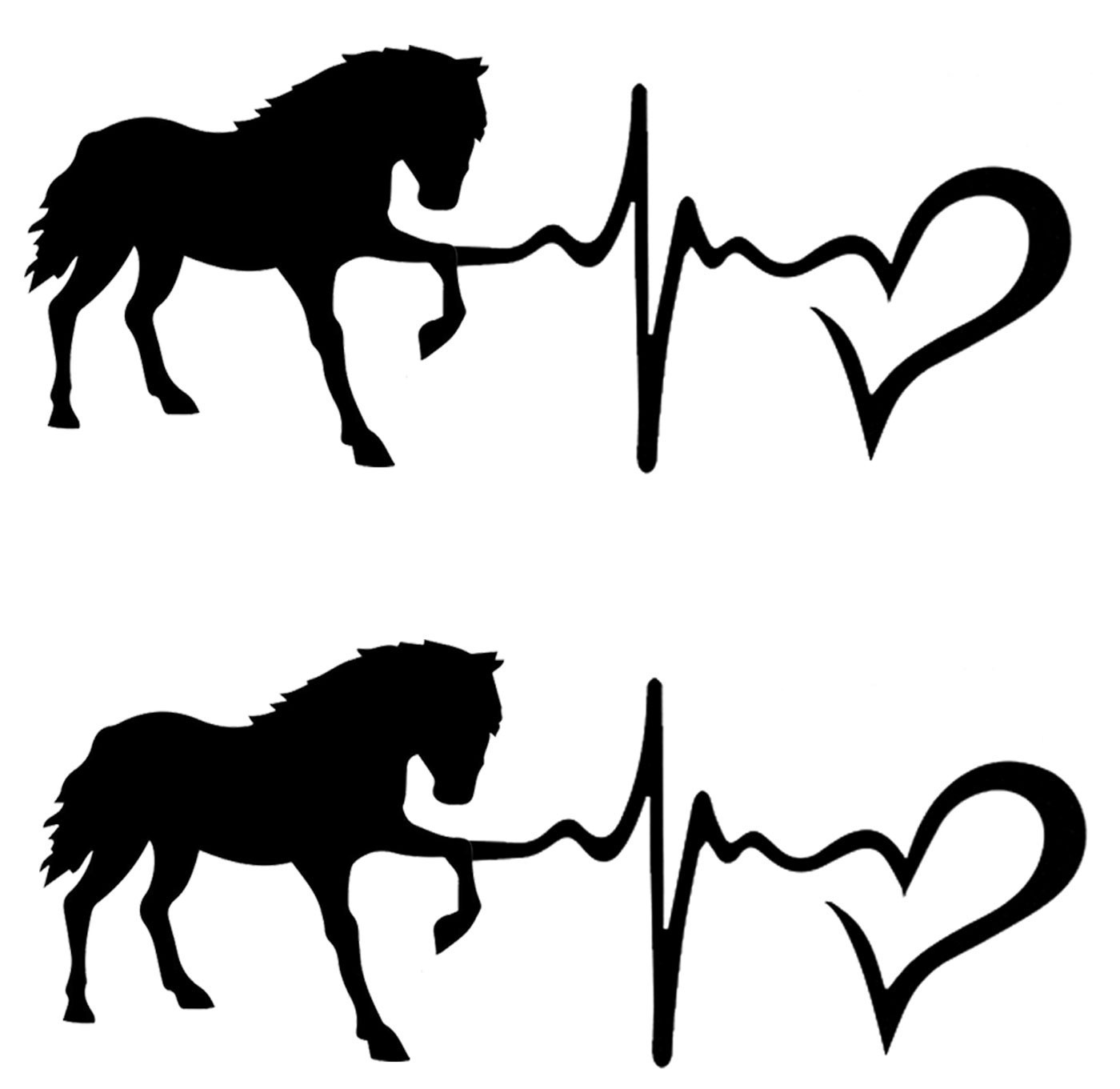 Horses are My Heart Lifeline Pack of 7″ vinyl decals car truck window