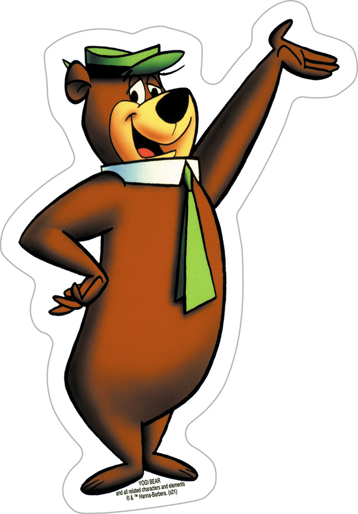 Sticker – Yogi Bear Hanna-Barbera Classic 1960s Children’s Cartoon Icon 5.25″