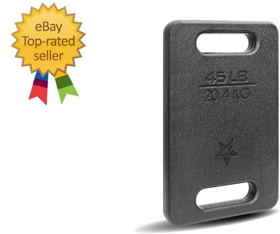 Cast Iron Rucking Weight for Backpack, Training Weight Plate with Ergonomic R…