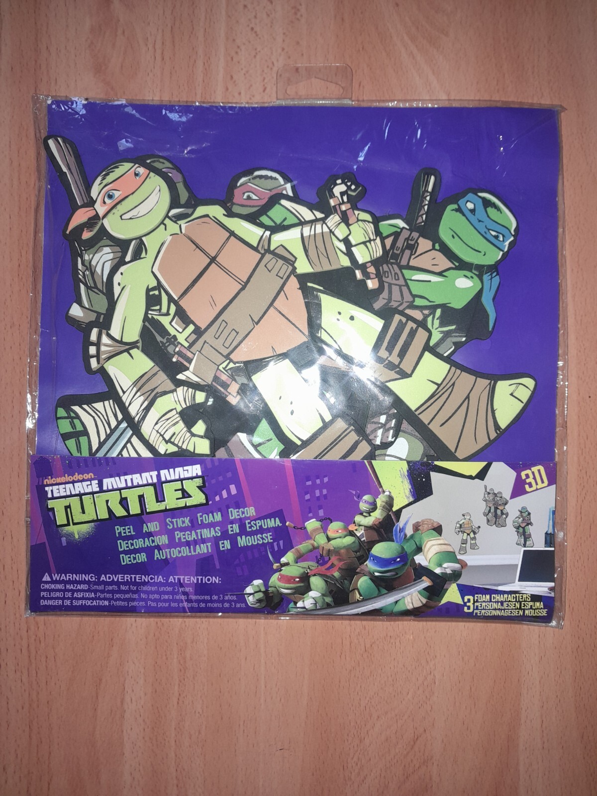 Teenage Mutant Ninja Turtles Peel & Stick Foam Room Decor Party Supplies NEW