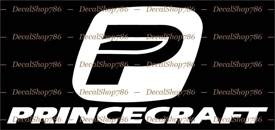 Princecraft Aluminum Boats -Sports- Car/Truck Vinyl Die-Cut Peel N’ Stick Decals