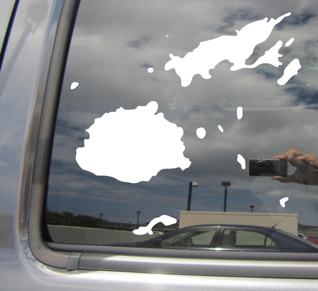 Fiji Country Islands Polynesia Car Bumper Window Vinyl Decal Sticker 07167