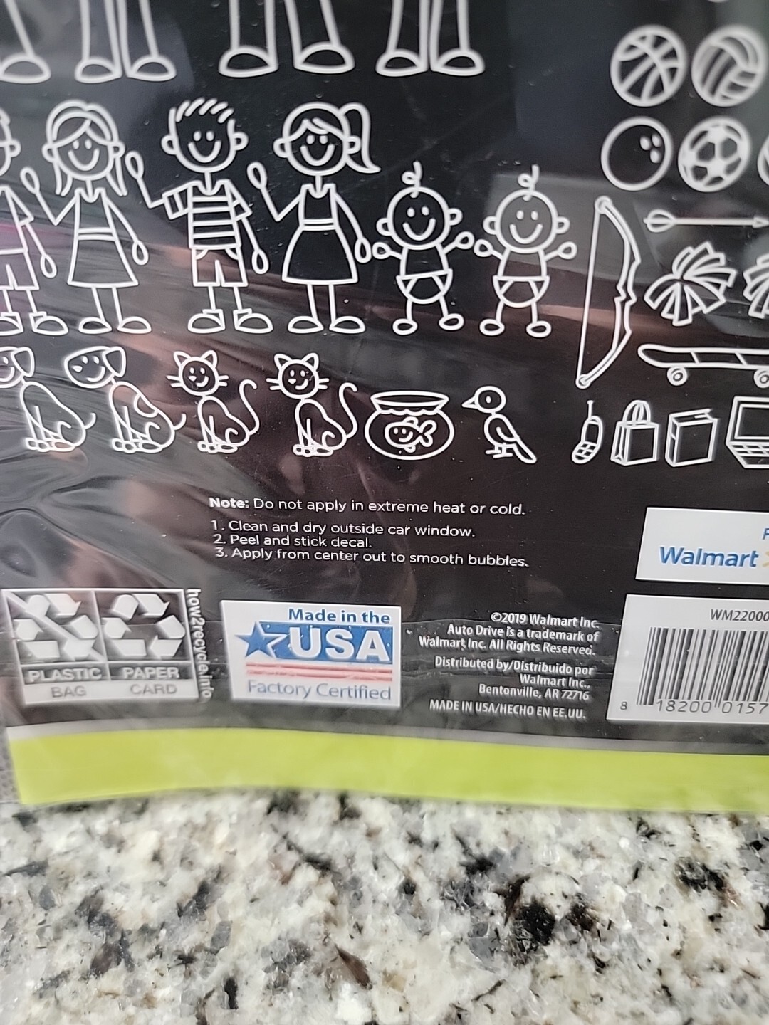 Auto Drive/Traditional Family/Decal – For Cars/Trucks/46 Exterior Brand New