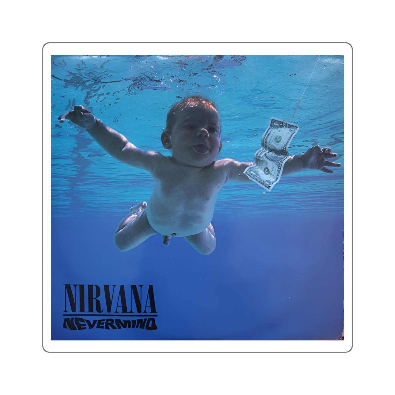 Nirvana “Nevermind” Sticker | Grunge Alternative Rock Album Decal