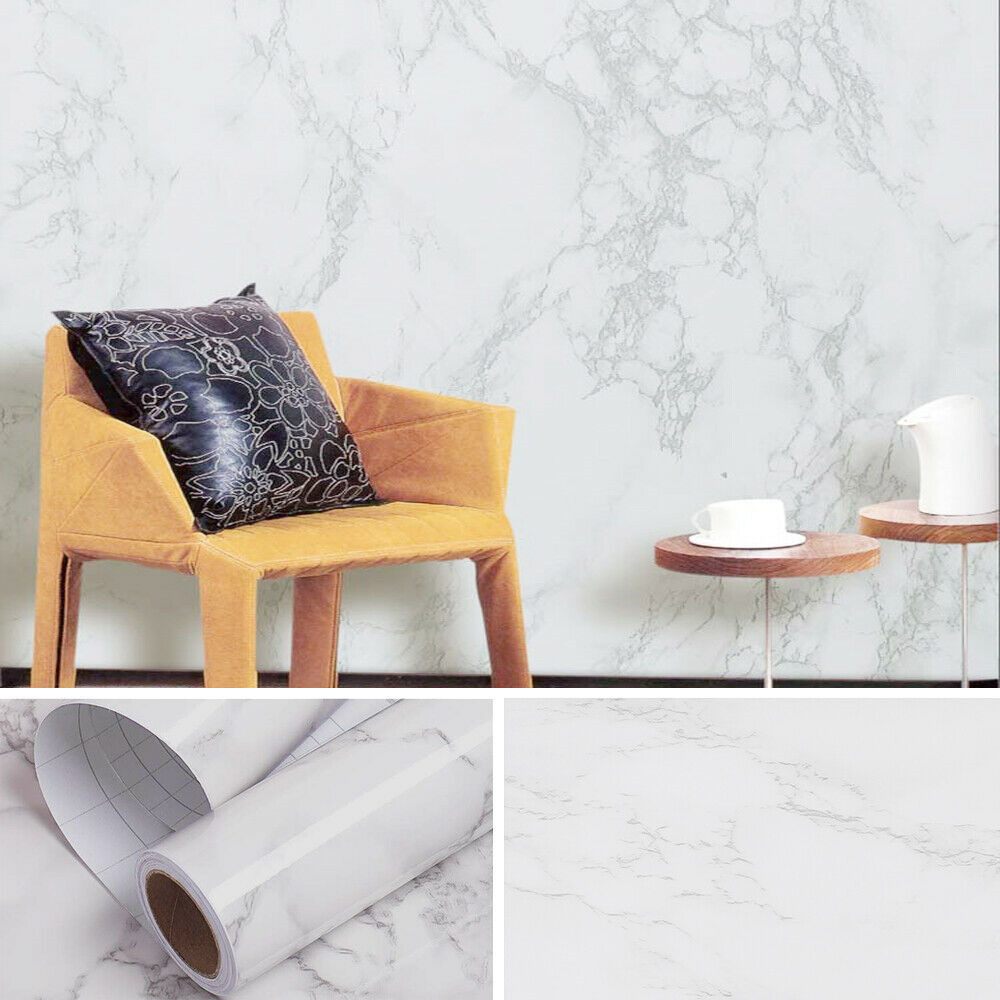 Marble Contact Paper Self Adhesive Peel & Stick Wallpaper PVC Kitchen Viny Film