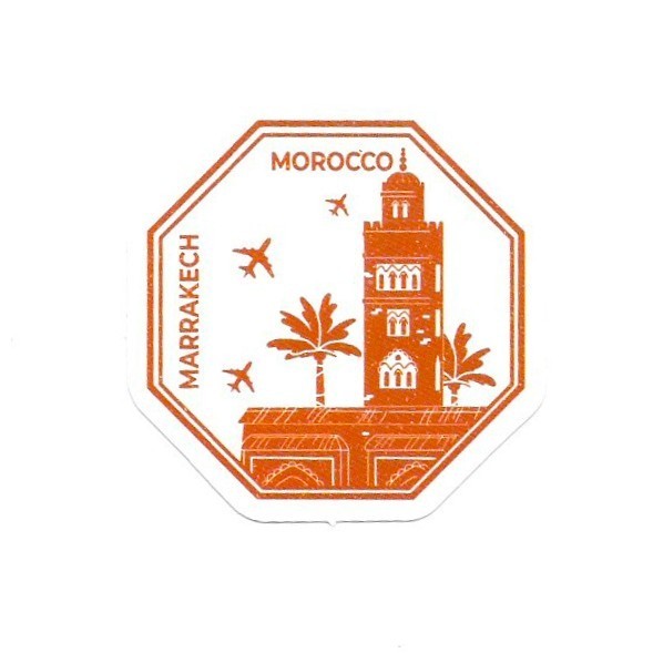 Marrakech Morocco Vinyl Sticker Koutoubia Mosque Travel Souvenir Laptop Gift Art