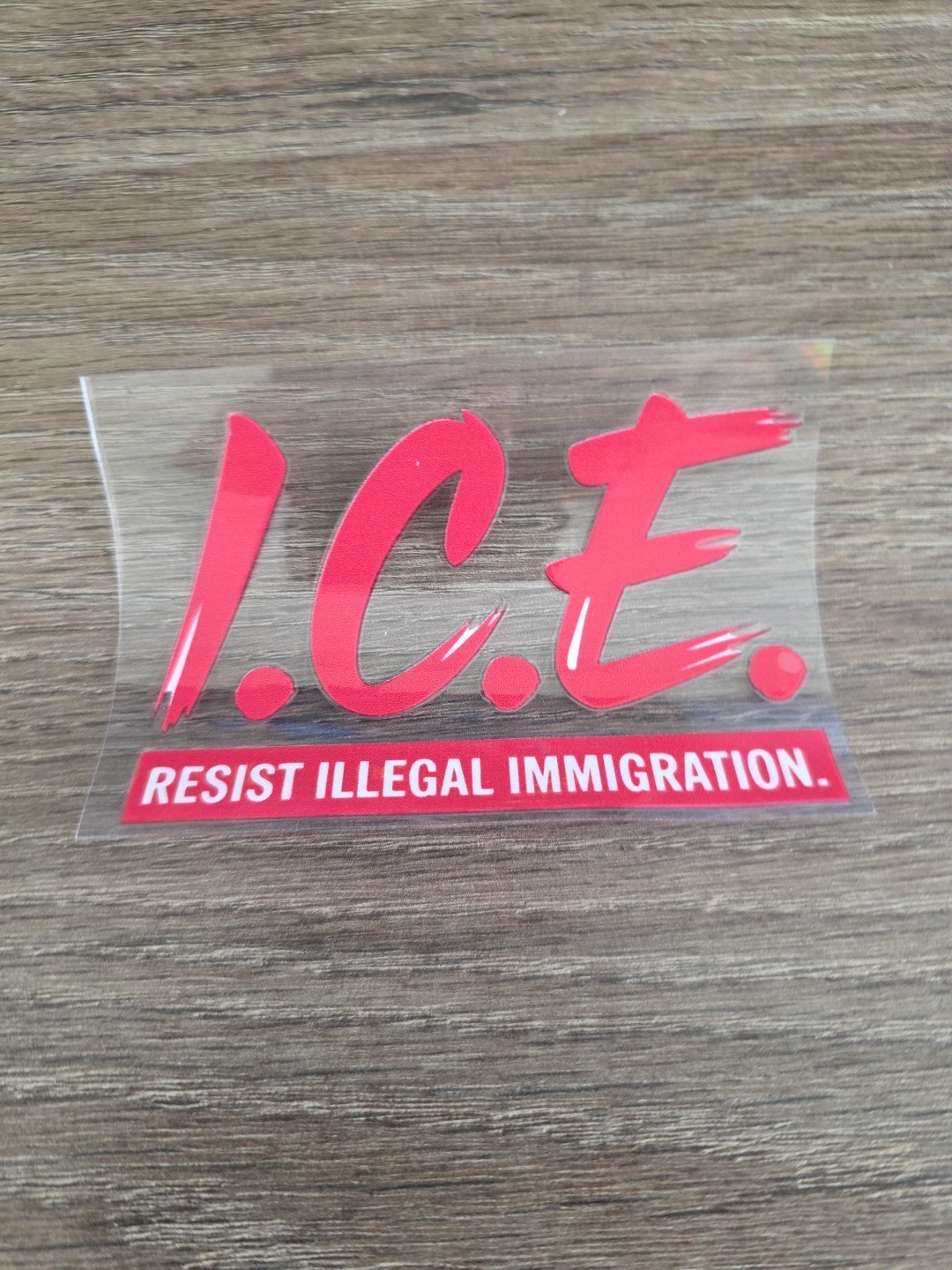 ICE Resist Illegal Immigration Decal | Imigration & Customs Enforcement Sticker