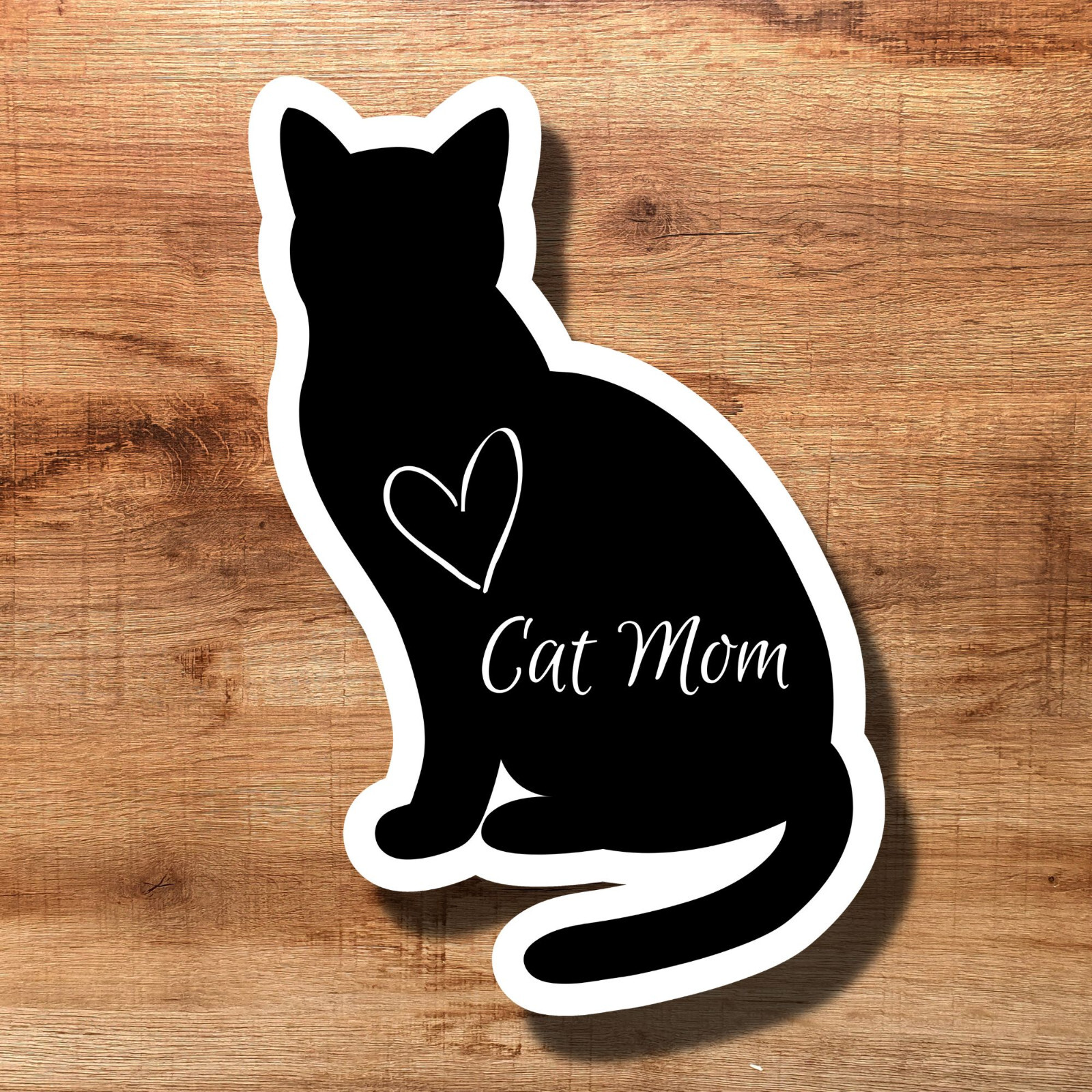 Cat Mom 4″ Vinyl Laminated Sticker Decal