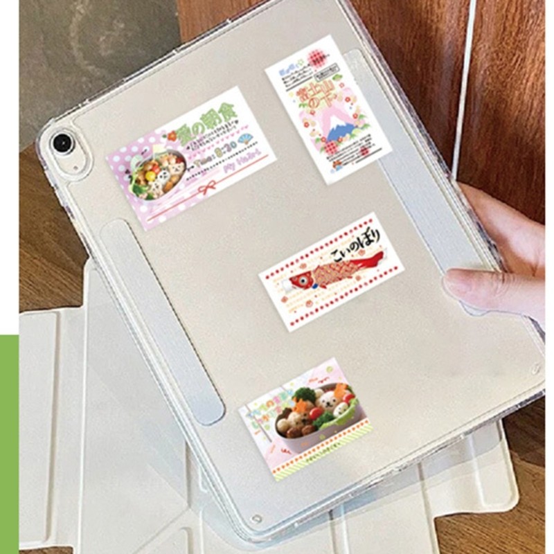 30 Sheets Japanese Snacks Decal Decorative Sticker Laptop Sticker for Scrapbook