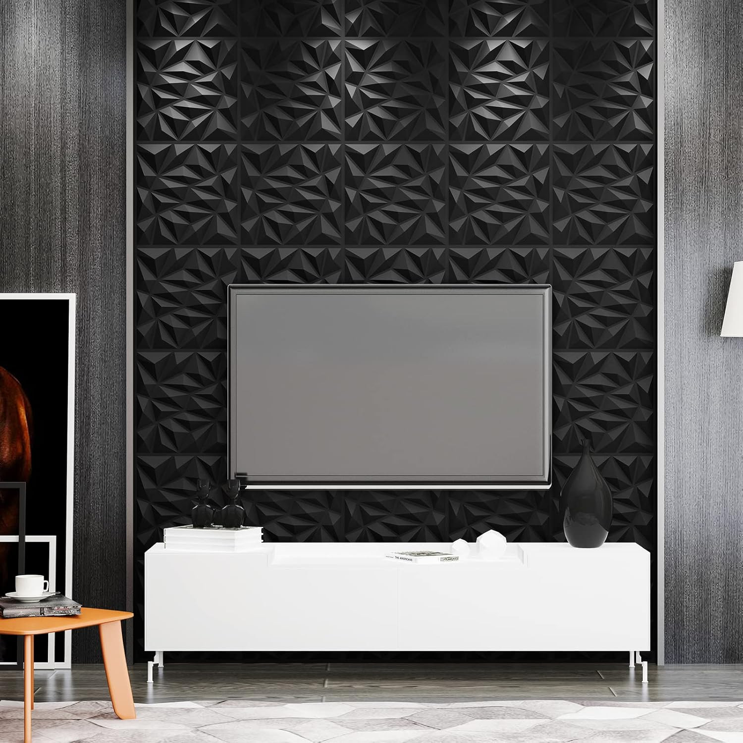 Art3Dwallpanels 33 Pack 3D Wall Panel for Interior Wall Decor, PVC Textured Wall