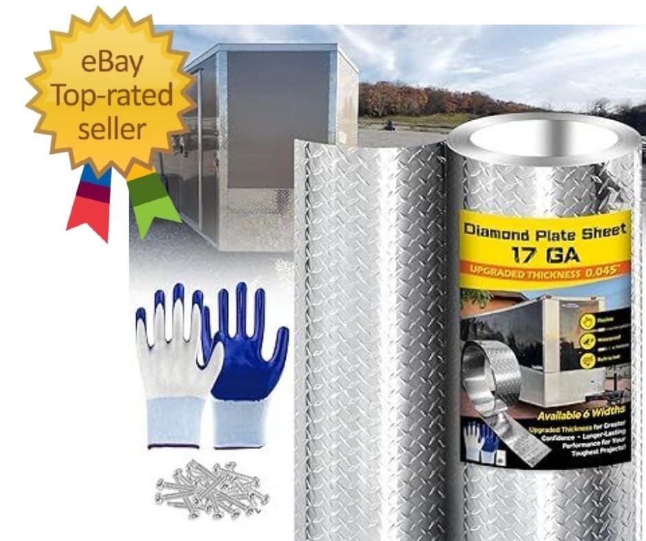 Diamond Plate Aluminum Sheet – 3003 H22, 17GA 0.045″ Thick, Heavy-Duty Alumin…