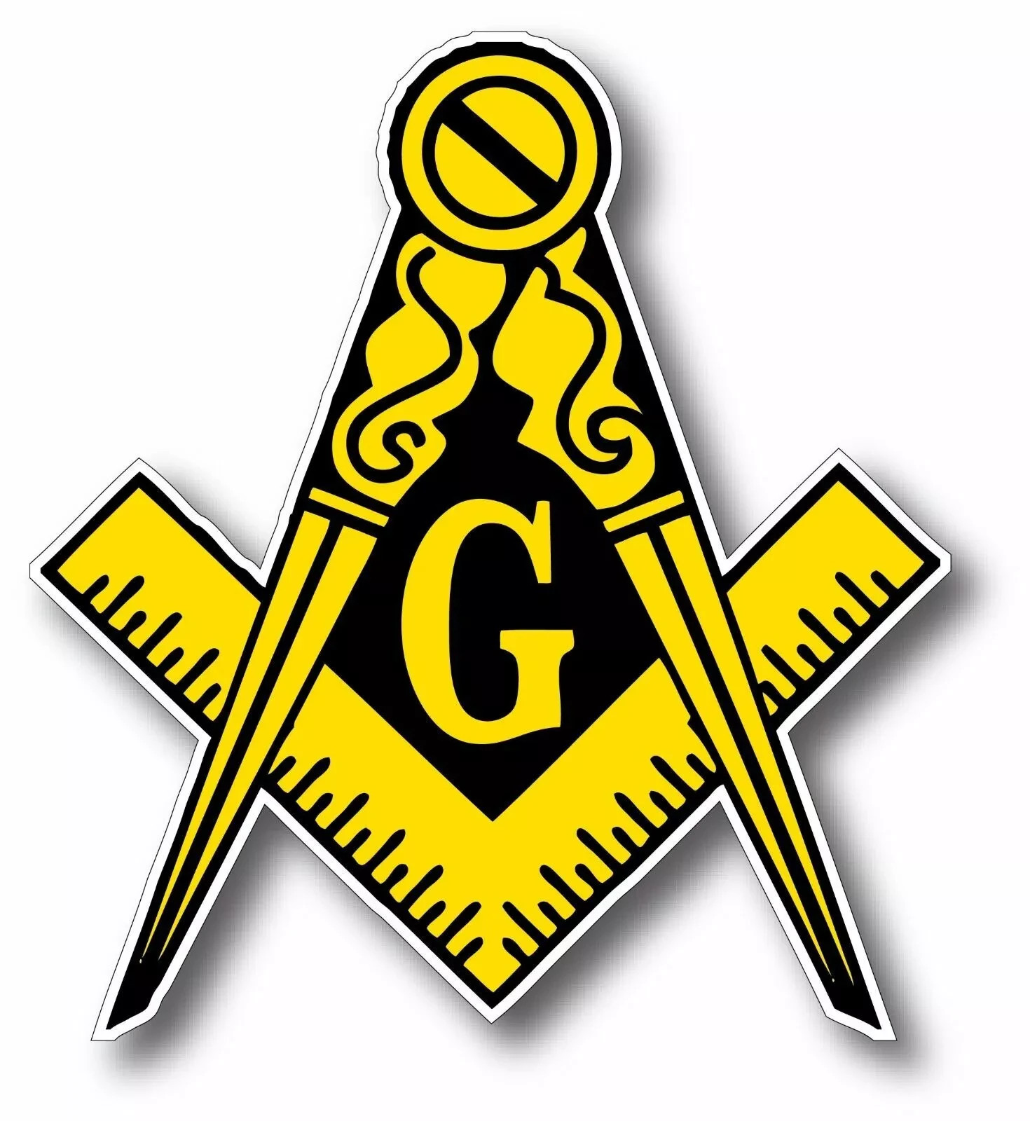 MASONIC FREEMASON LOGO DECAL STICKER 3M US TRUCK BIKE HELMET VEHICLE WINDOW WALL
