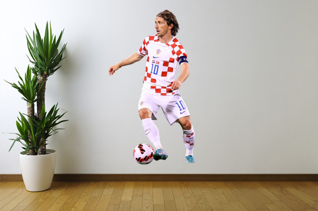 Luka Modric Wall Sticker | Croatia Removable Vinyl Soccer Decal Room Decor