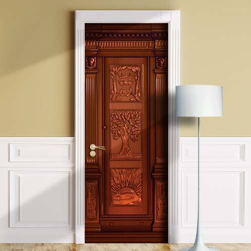 Narnia Wardrobe Door Decal Mural. Glossy Laminated Sticker Cover, Single piece