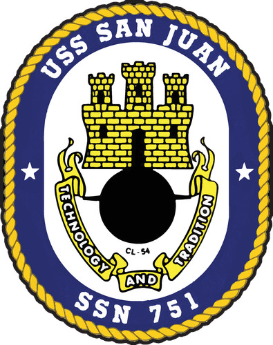 SSN-751 USS San Juan Badge Sticker Decal