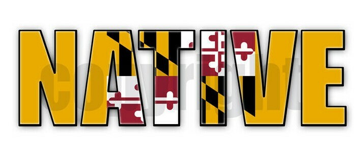 Maryland Native Flag Stickers Maryland Flag Decals State Flag Stickers