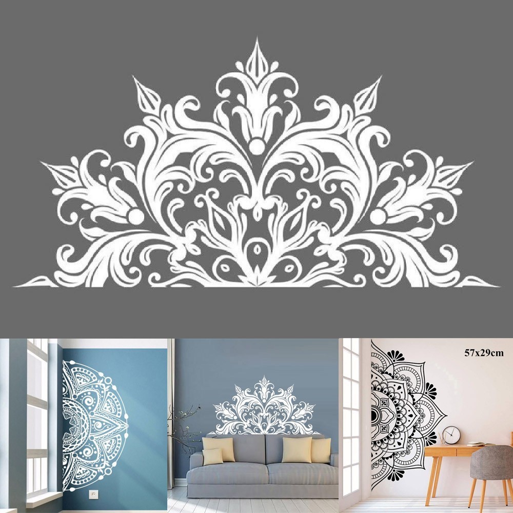 Exquisite Mandala Wall Sticker for Elegant Homes Non toxic PVC Material
