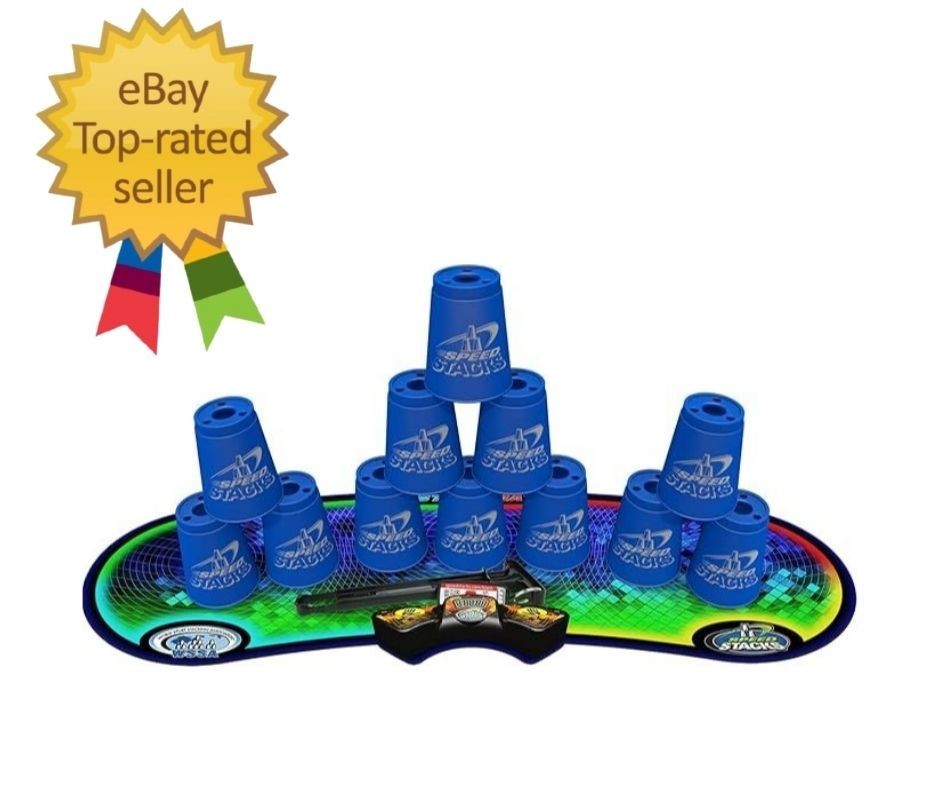 Sport Stacking Competitor, Blue – 12 Cups, Holding stem, with…