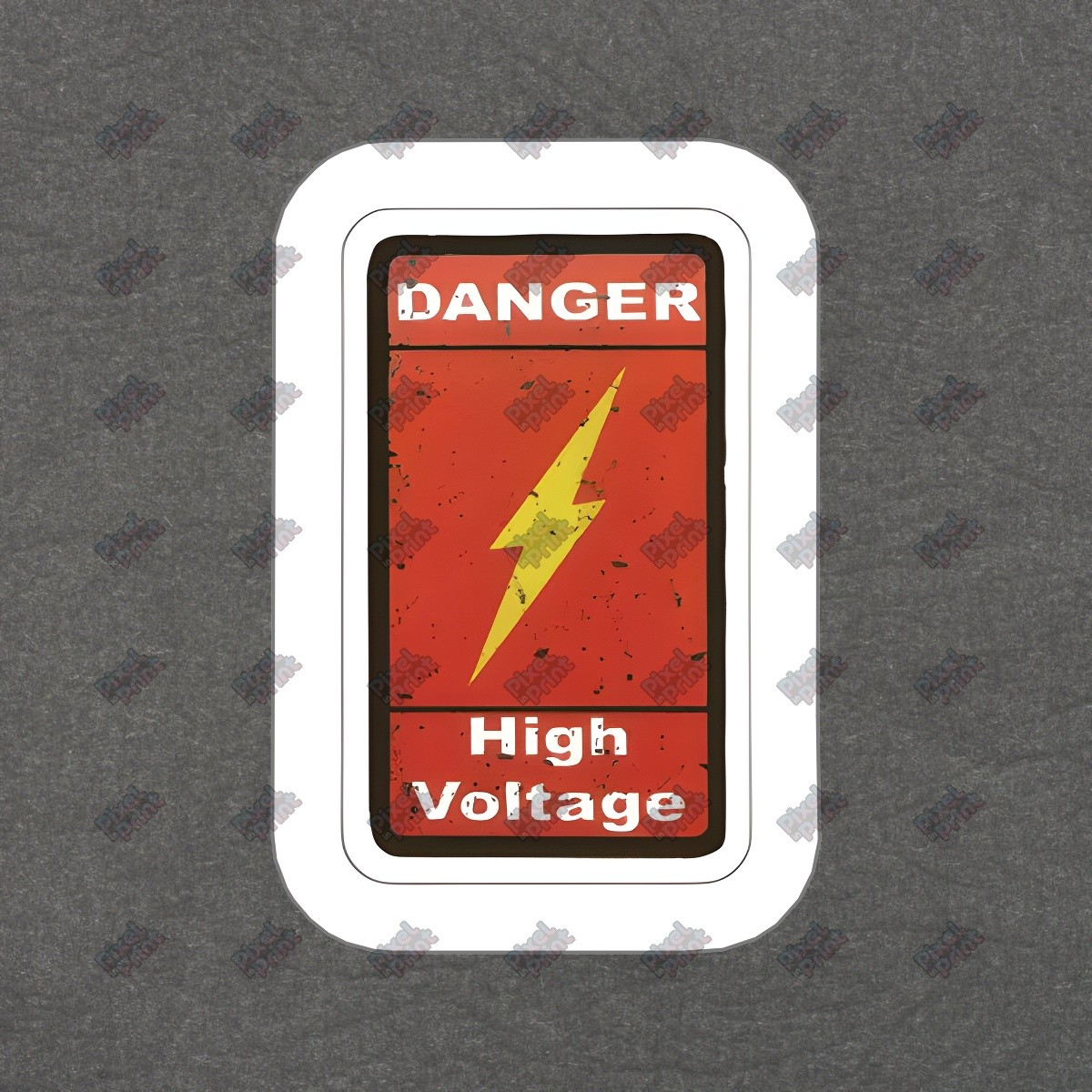 Vintage High Voltage Danger Sticker Retro Electrical Decal Perfect #169062