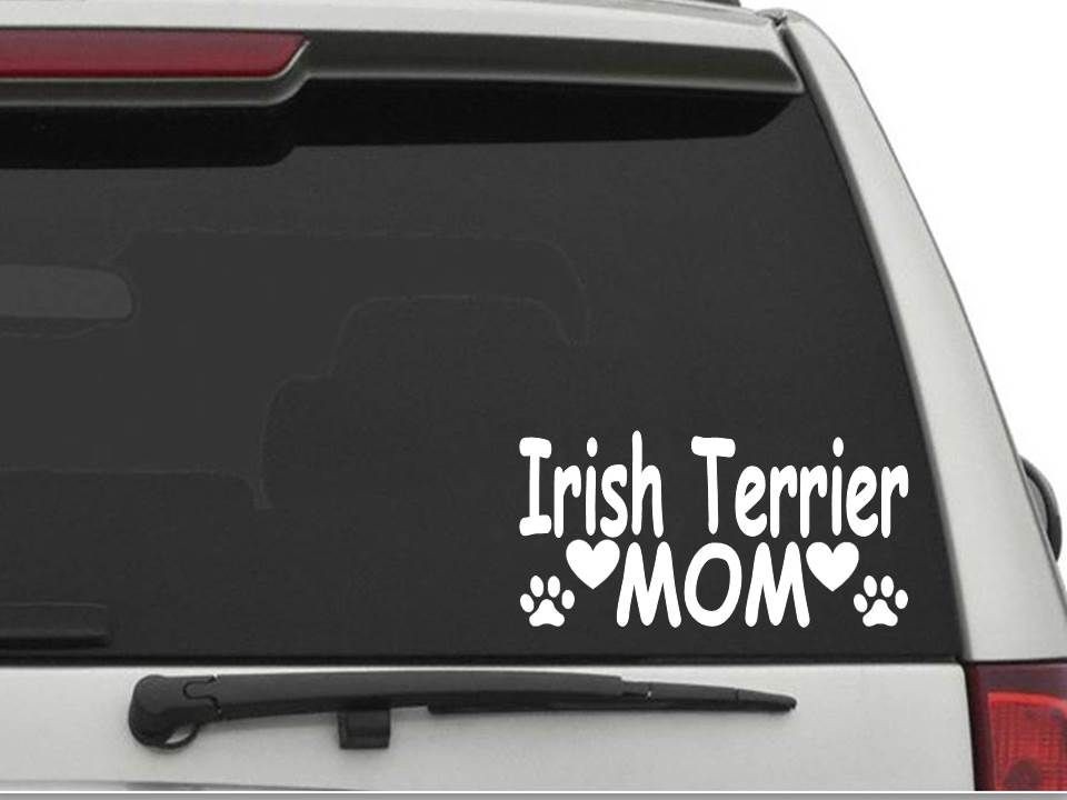 IRISH TERRIER MOM Sticker Decal CW495