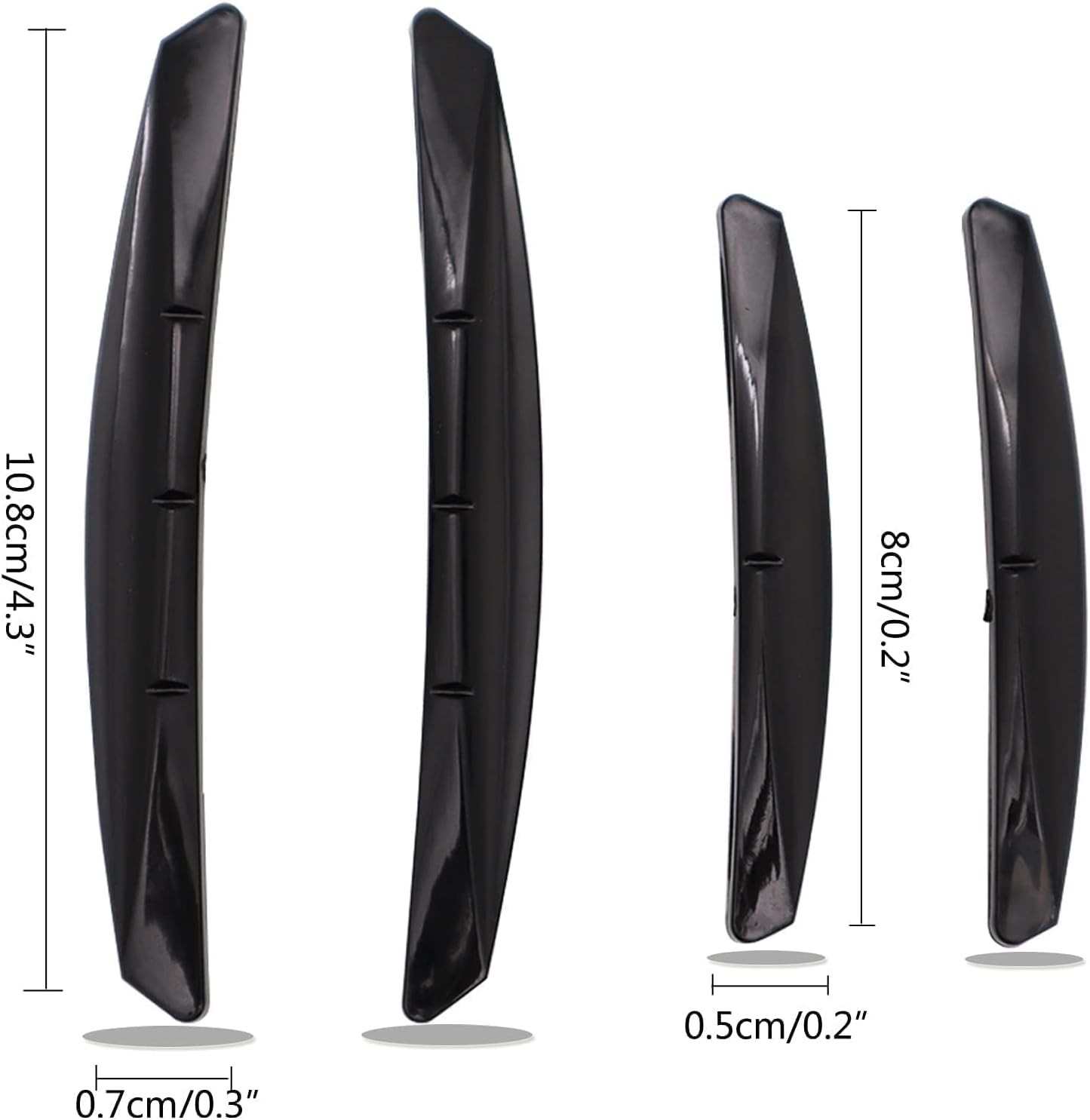 AUTOXBERT 4Pcs Car Door Edge Guards Moulding Trim Edge Anti-Collision Strip Scra
