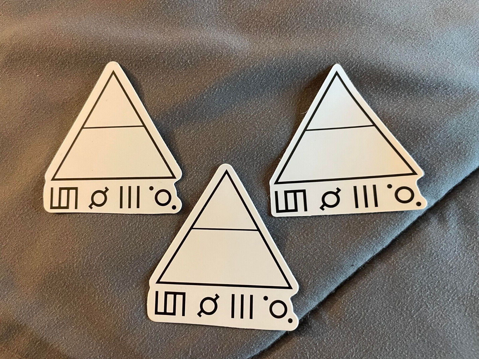 Lot (3) THIRTY SECONDS TO MARS 2″ x 2 1/4″ Band Logo Stickers FAST! FREE SHIP!