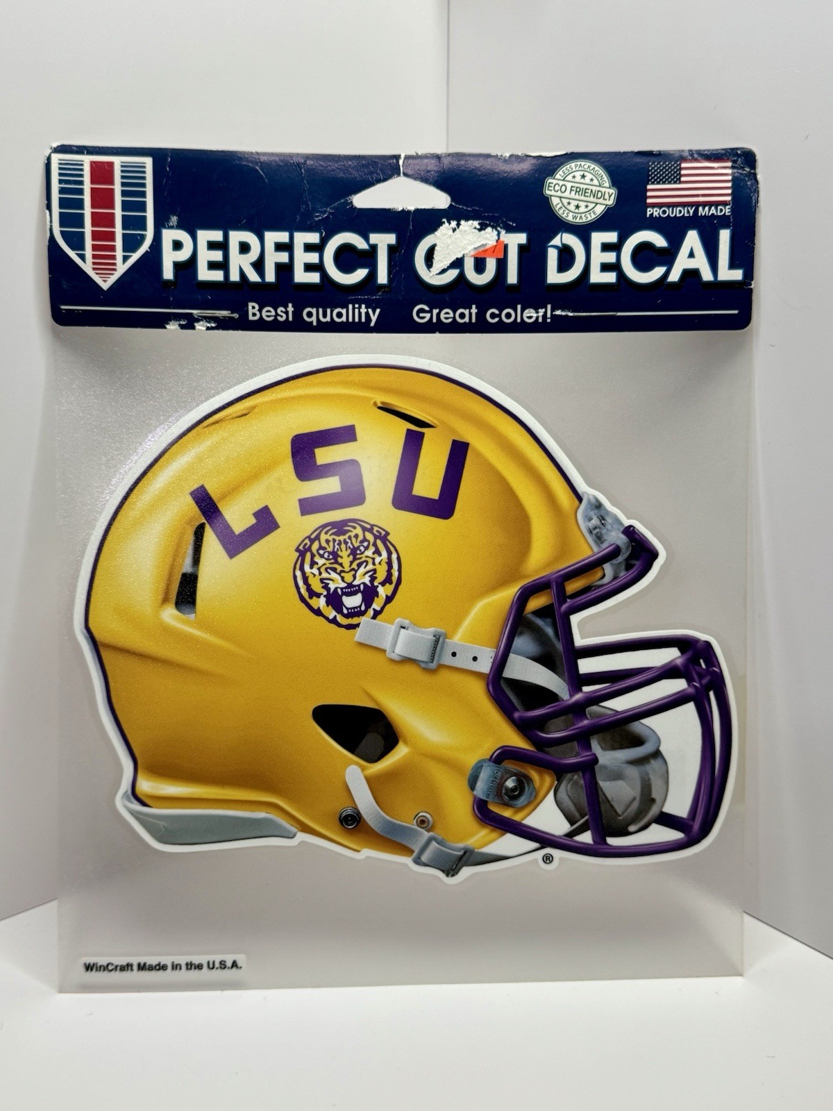 LSU Tigers Logo Vinyl Die Cut Sticker Decal 8″X6″