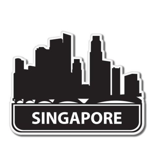 Singapore Travel Visit Suitcase Vinyl Sticker – SELECT SIZE