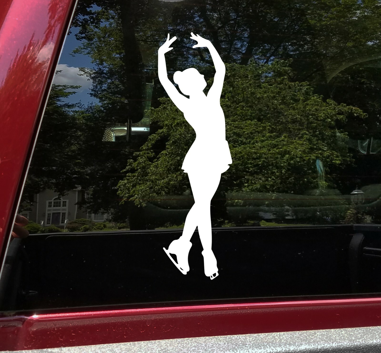 Ice Figure Skater Vinyl Decal V3 – Spin Artistic Skating Sport Die Cut Sticker