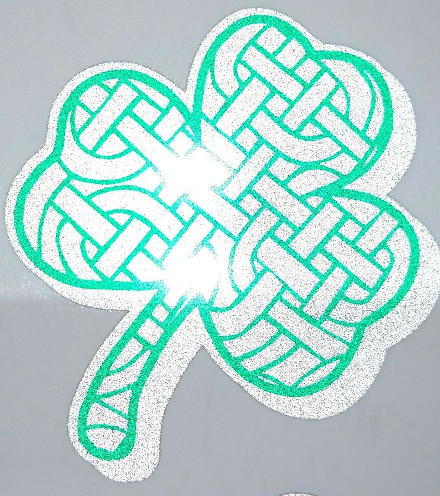 Reflective Celtic Weave Clover Shamrock Fire Helmet Decal Sticker multiple sizes