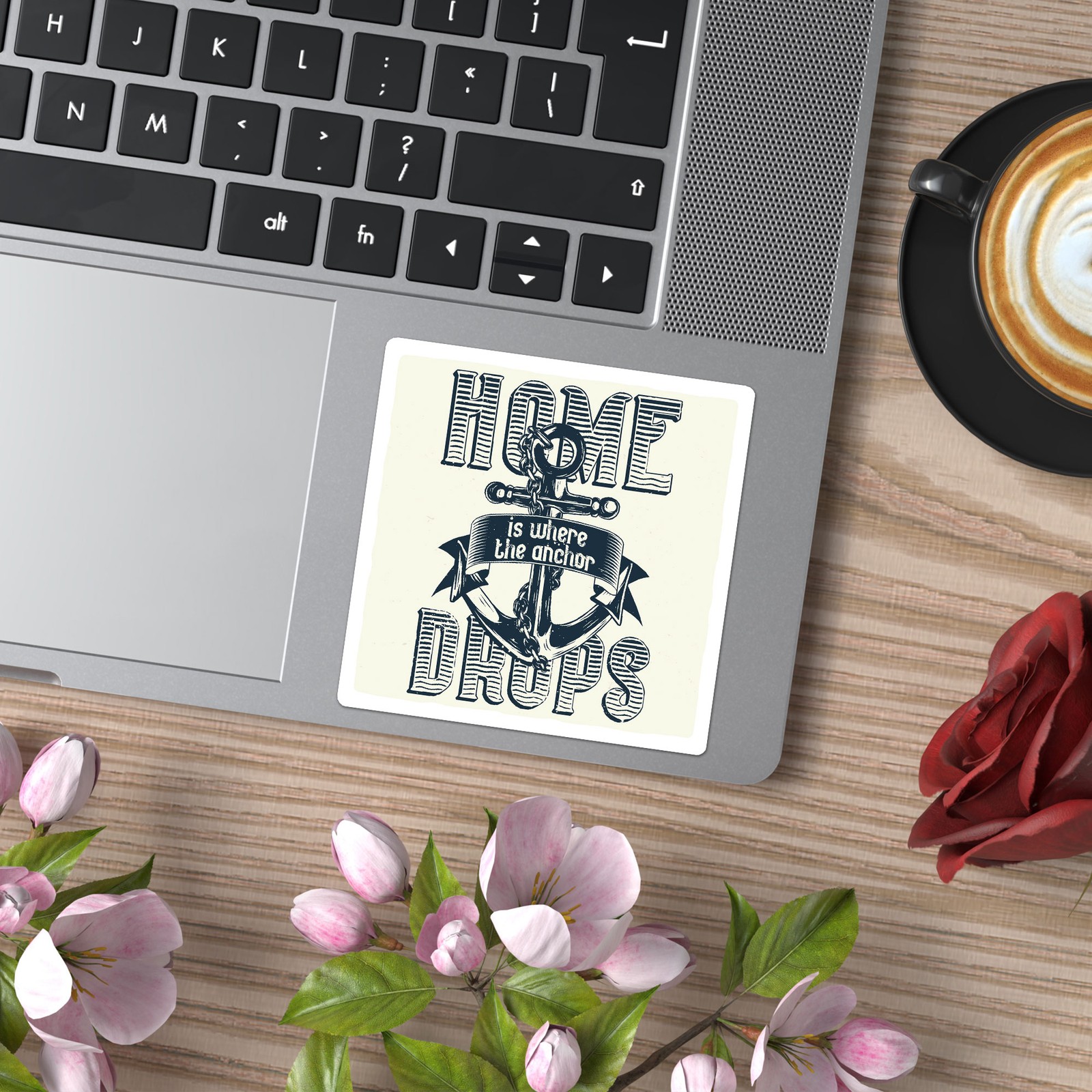 Home Where Anchor Drops – Vinyl Decal Sticker – Car Window Laptop – ebn9625
