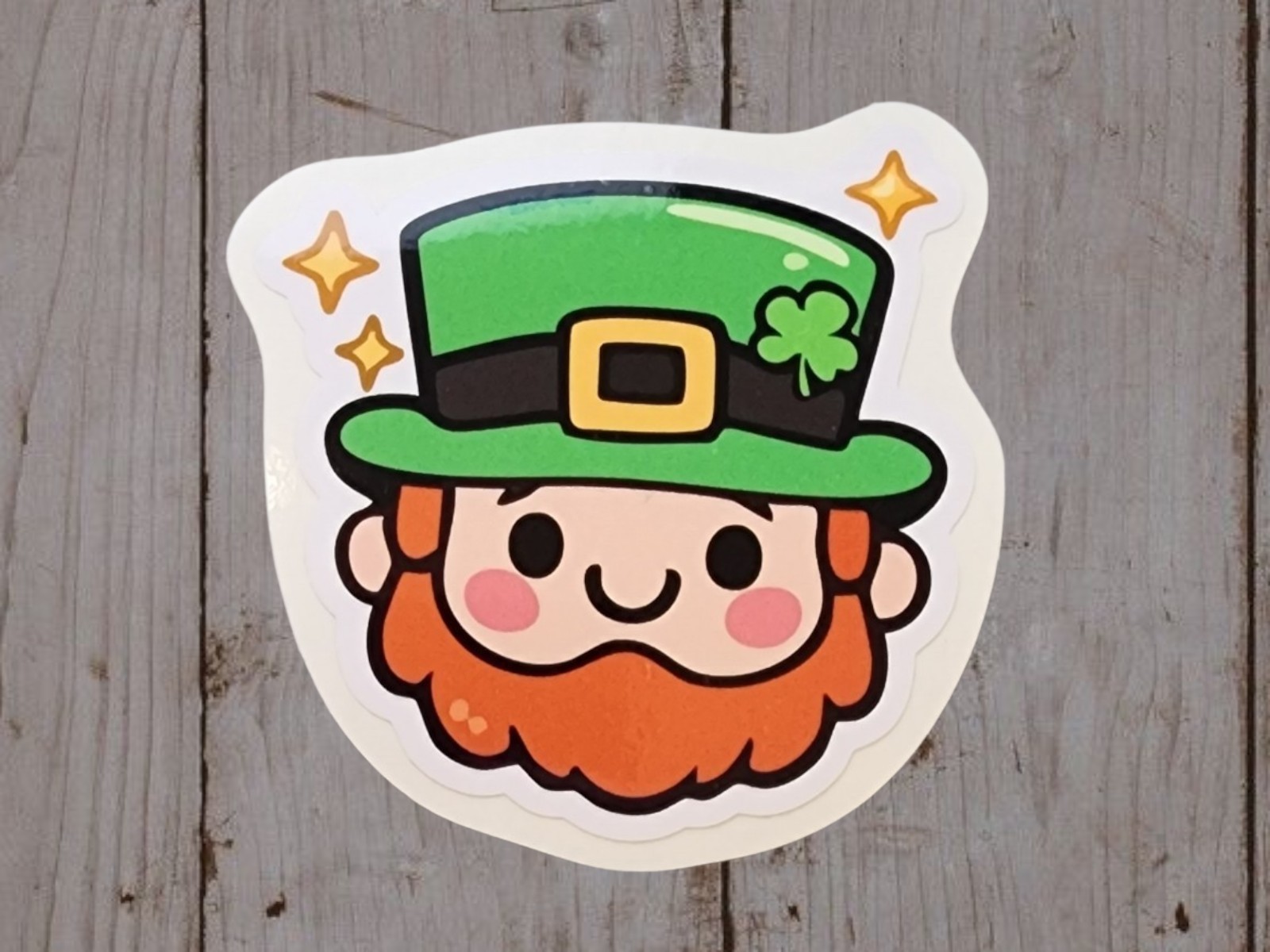 St. Patrick’s Day, Holiday Leprechaun, Glossy, Waterproof Sticker