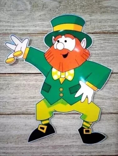 leprechaun gold wall safe sticker st patricks 6 inch